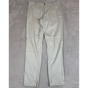 Lululemon Classic Commission Chino Pants‎ Mens 33 Beige Preowned Stain Trousers